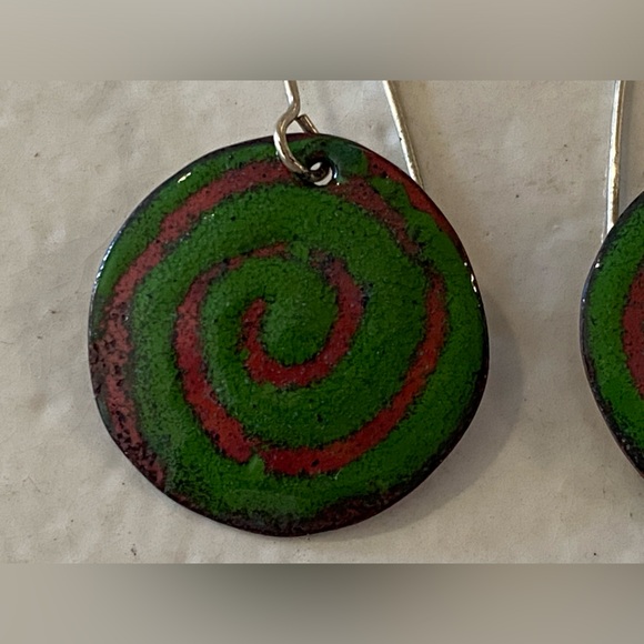 Fun Enameled Earrings - Picture 2 of 6